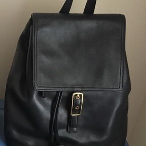Black Leather Coach Bag